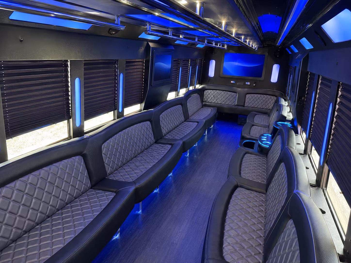 birthday party buses for a night out around the denton square
