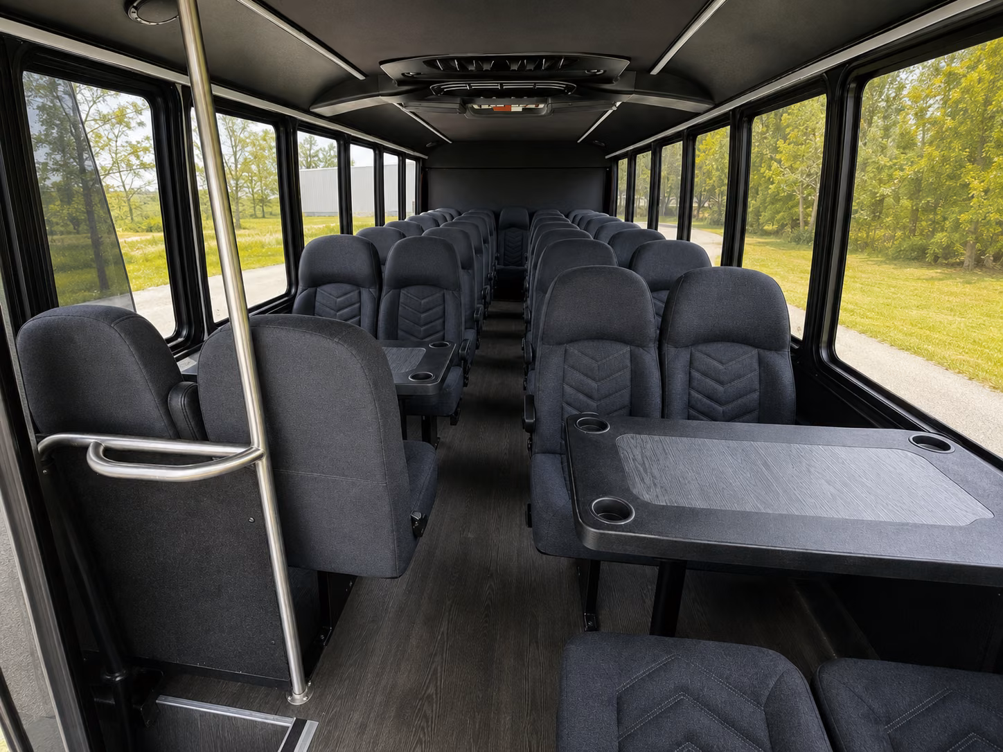 denton 20 passenger minibus inside