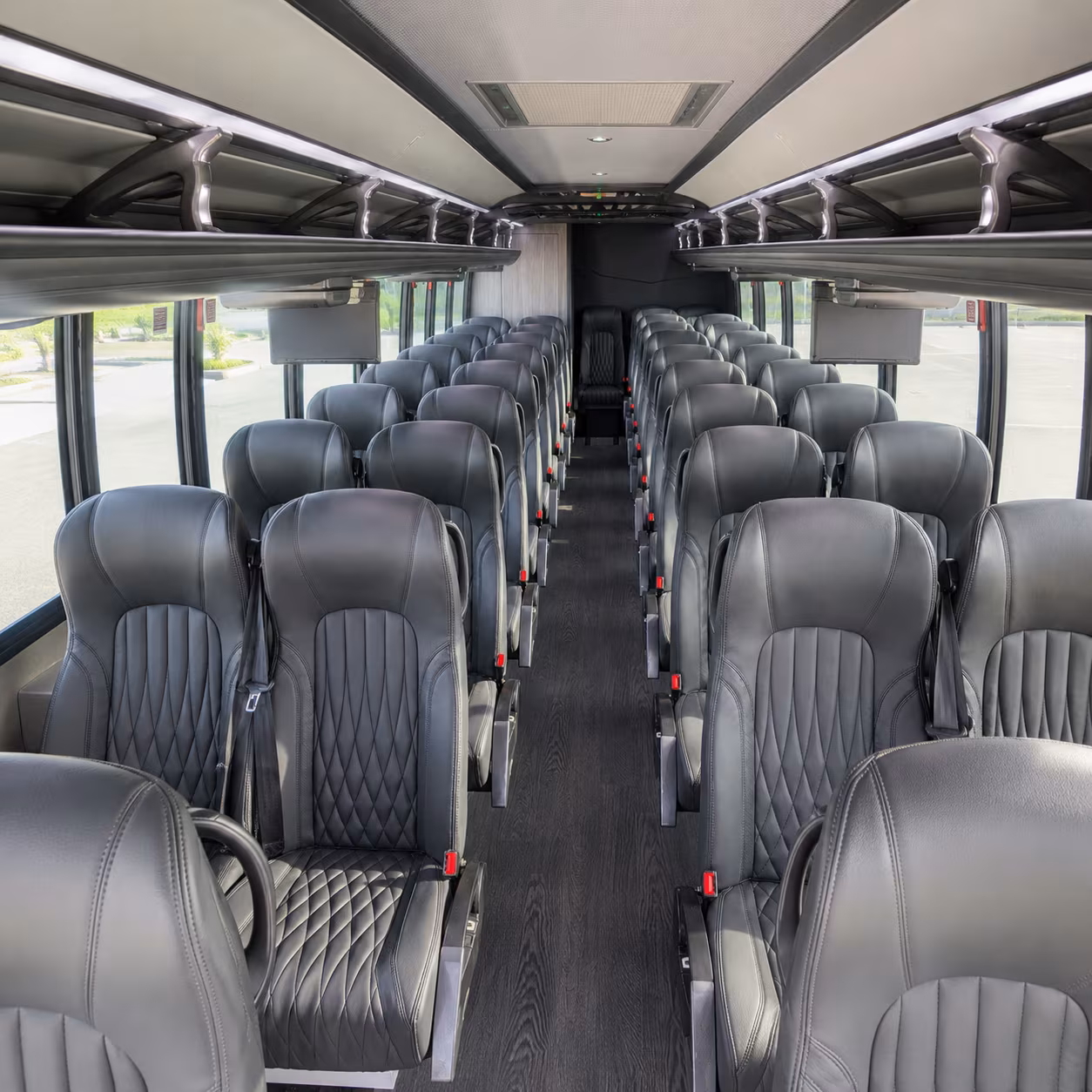 denton 30 passenger minibus inside