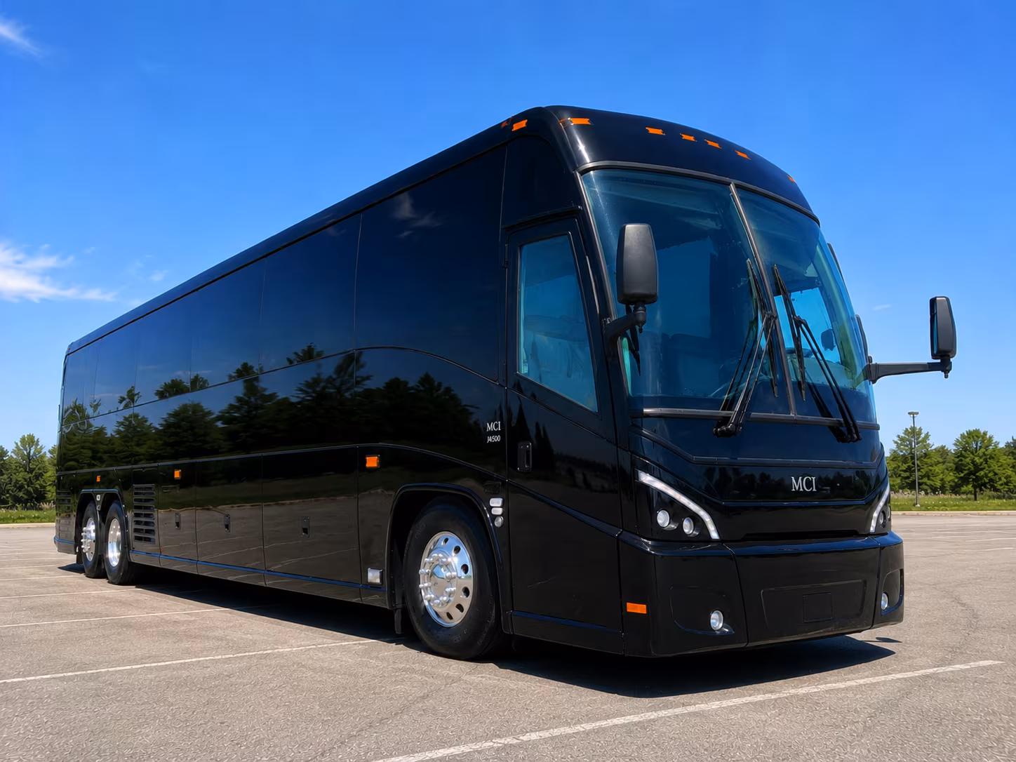 denton long distance charter bus rental